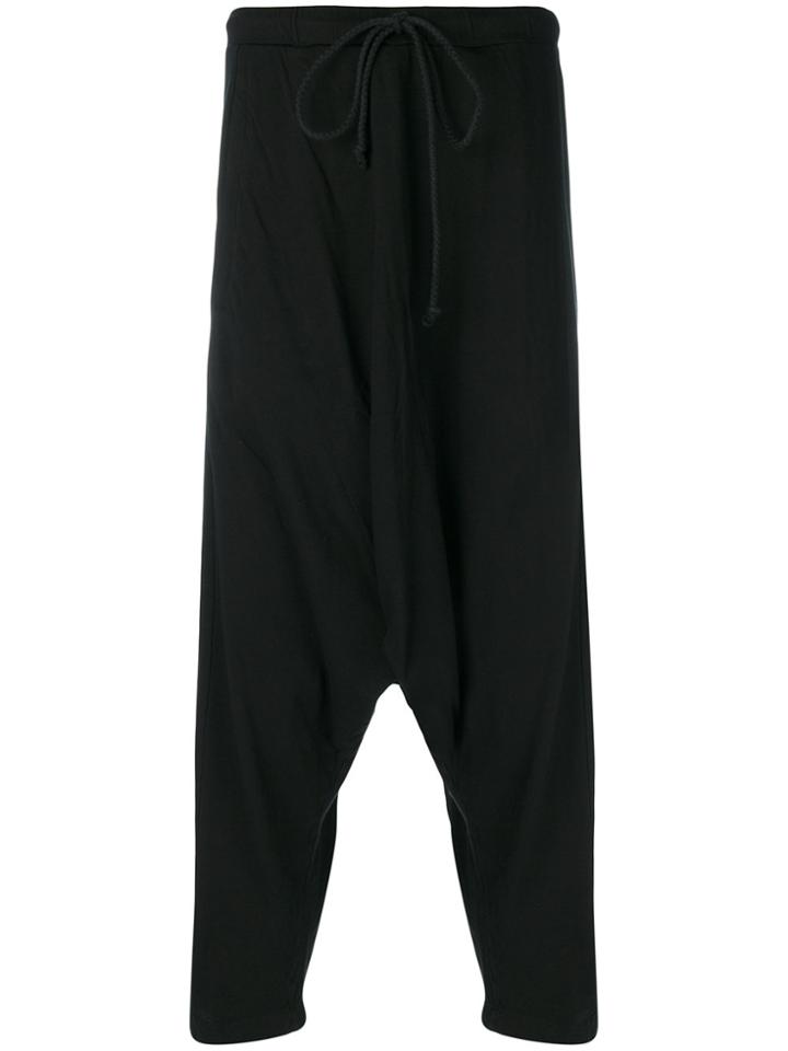 Lost & Found Rooms Soft Over Drop-crotch Trousers - Black