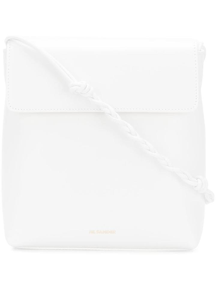 Jil Sander Flap Crossbody Bag - White
