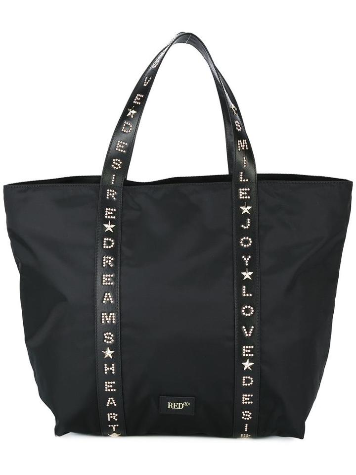 Red Valentino Studded Straps Tote, Women's, Black
