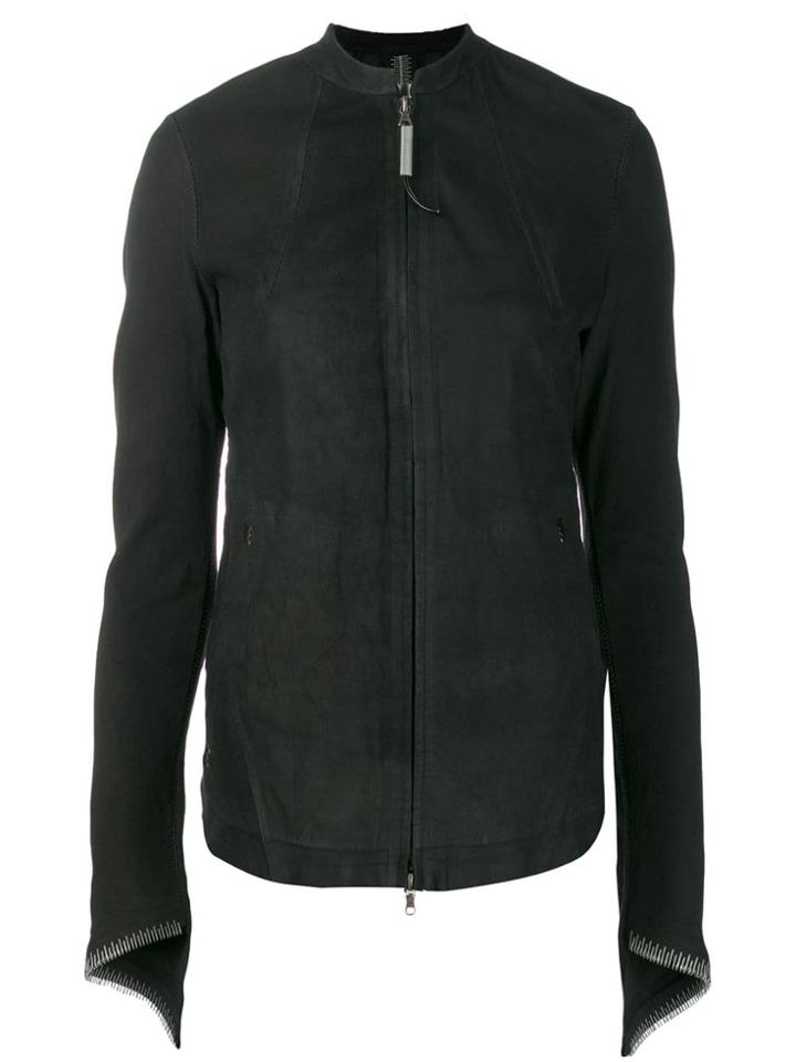 Isaac Sellam Experience Fitted Lambskin Jacket - Black