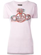 Vivienne Westwood Anglomania - Logo Print T-shirt - Women - Cotton - M, Pink/purple, Cotton