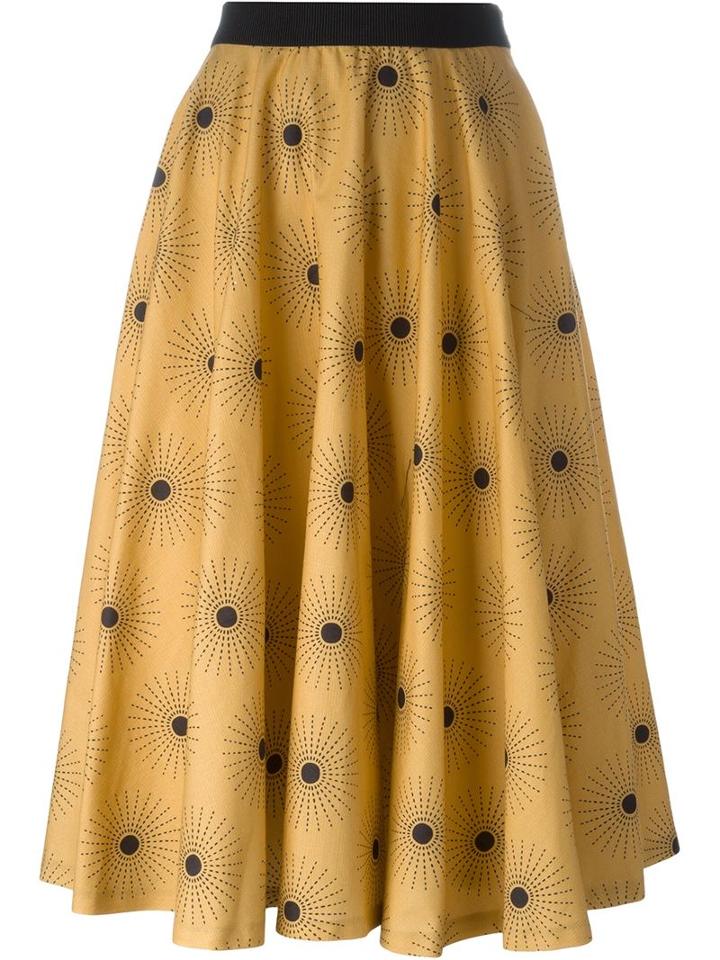 Eggs Sun Print Full Skirt