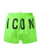 Dsquared2 Printed Swim Shorts - Green