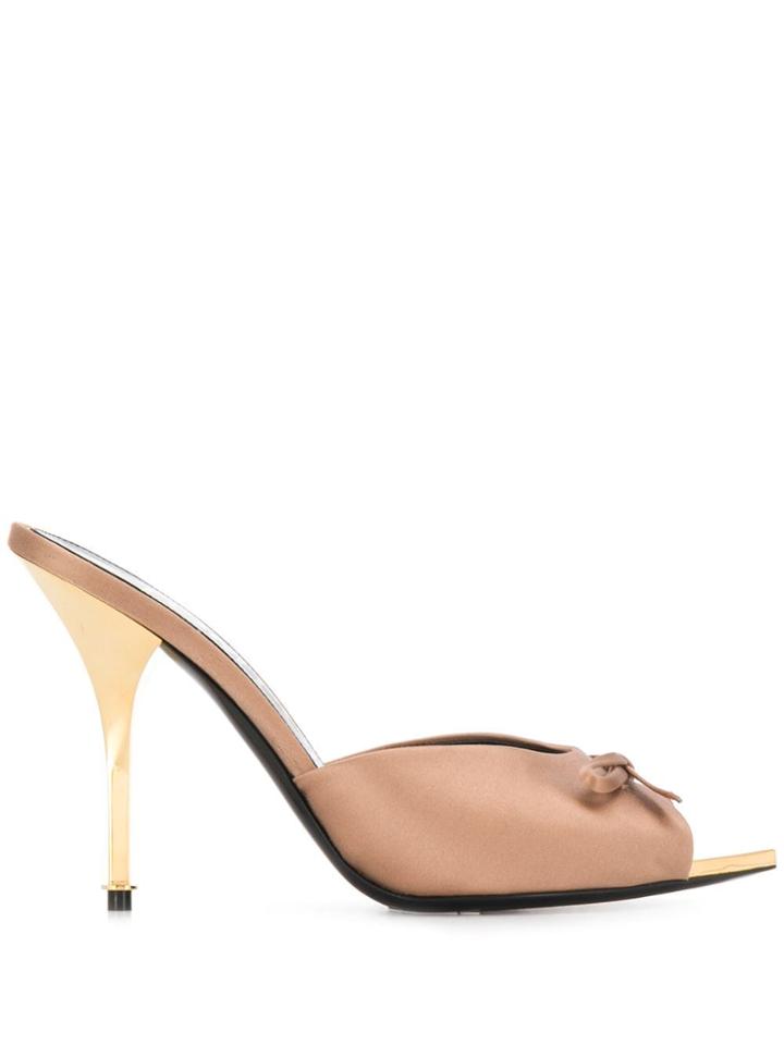 Tom Ford Bow Detail Mules - Neutrals