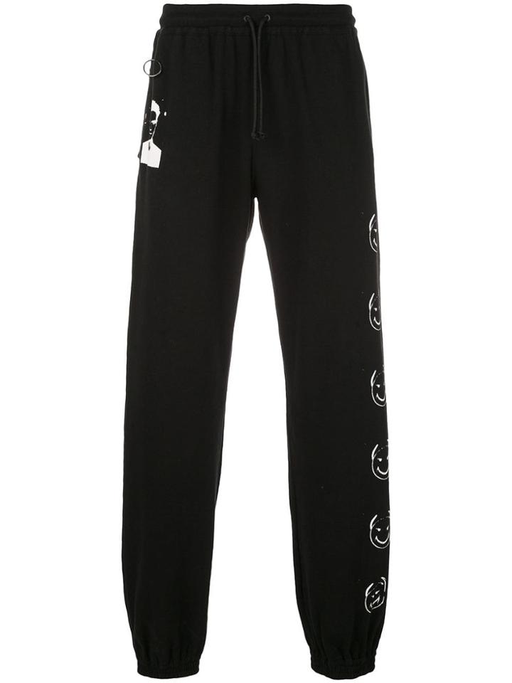 Undercover Side Print Track Pants - Black