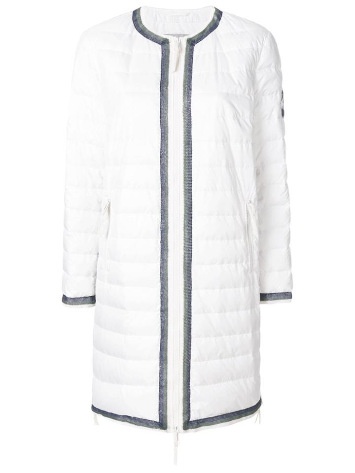 Ermanno Scervino Quilted Coat - White