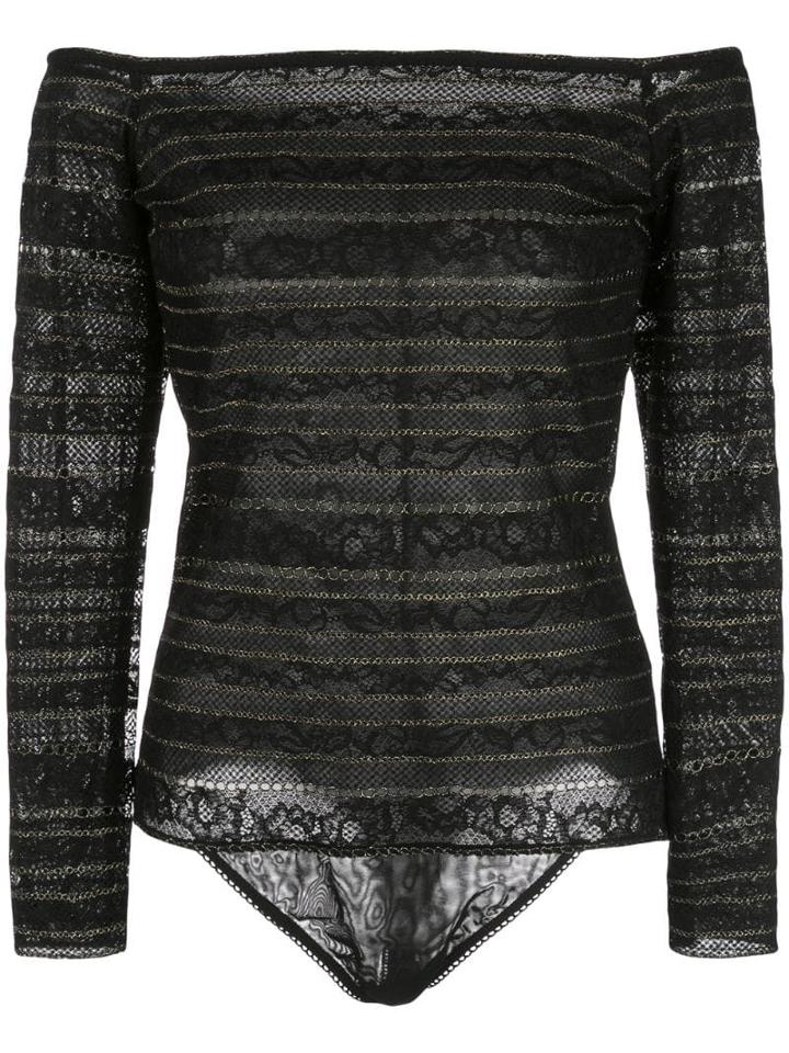 Tadashi Shoji Off Shoulder Top - Black