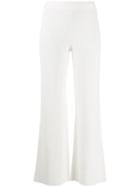 Theory Cropped Wide Leg Trousers - White