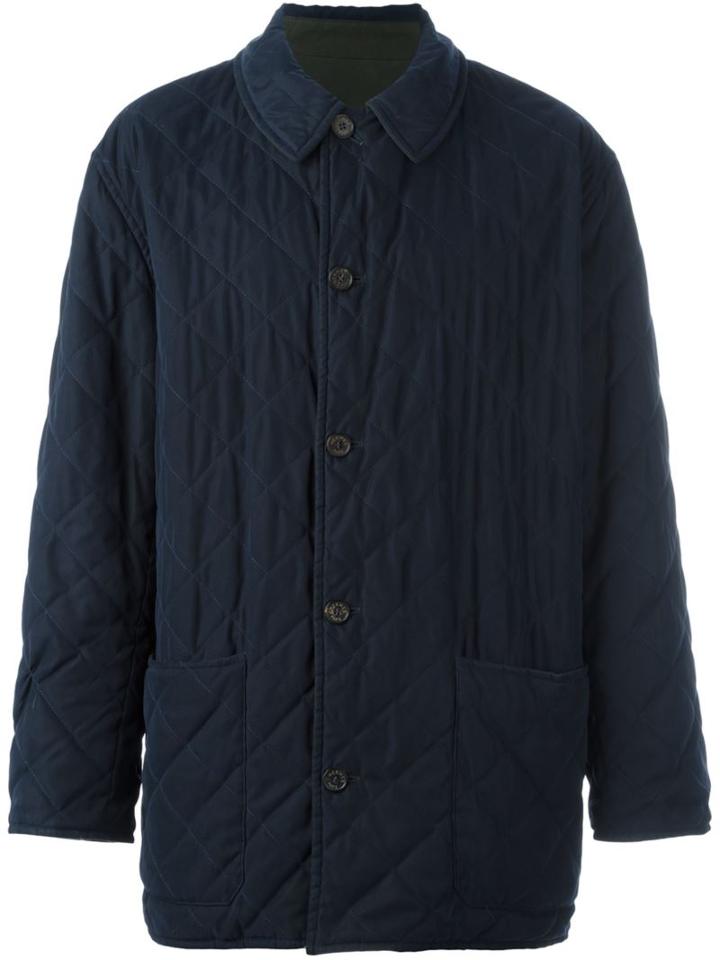 Hermès Vintage Quilted Reversible Coat