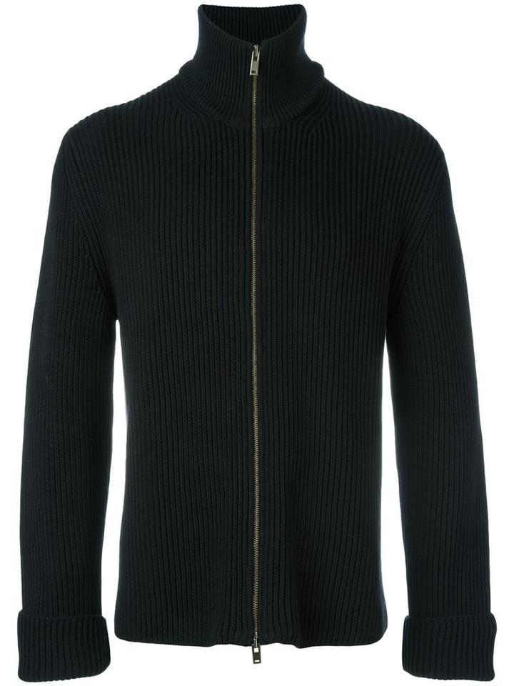 Maison Margiela Zip-up Cardigan, Men's, Size: Xl, Black, Cotton
