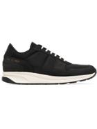 Common Projects Black Track Vintage Leather And Suede Sneakers