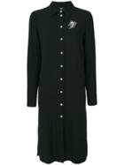 Versus - Open Back Shirt Dress - Women - Acetate/viscose - 38, Black, Acetate/viscose