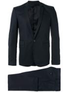 Les Hommes - Single Breasted Suit - Men - Cotton/spandex/elastane/viscose - 54, Black, Cotton/spandex/elastane/viscose