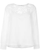 See By Chloé Guipure Lace Panel Blouse