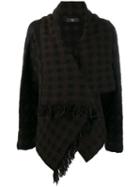 Y's Wrapped Front Cardigan - Brown