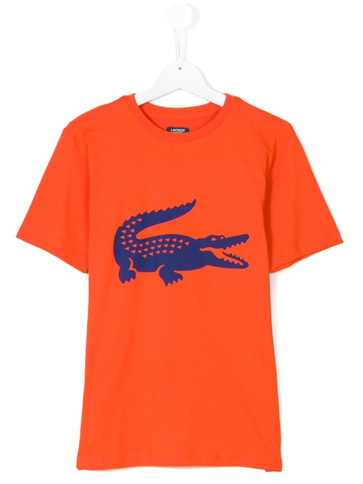 Lacoste Kids Logo Patch T-shirt - Yellow & Orange