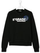 Dsquared2 Kids 5th Grade Print Sweatshirt - Black