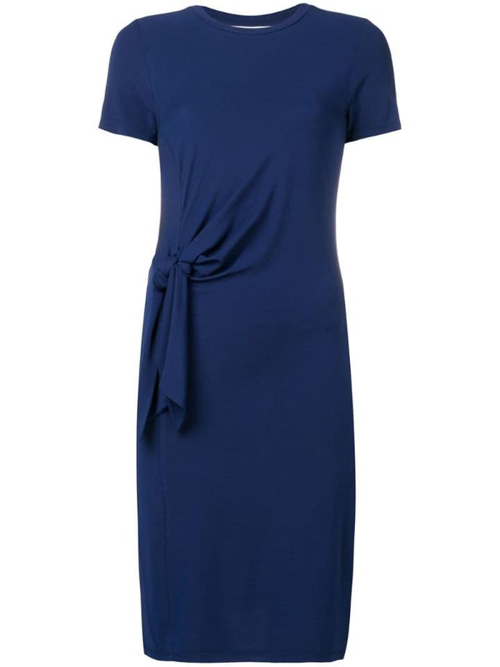 Michael Michael Kors Side Tie Midi Dress - Blue