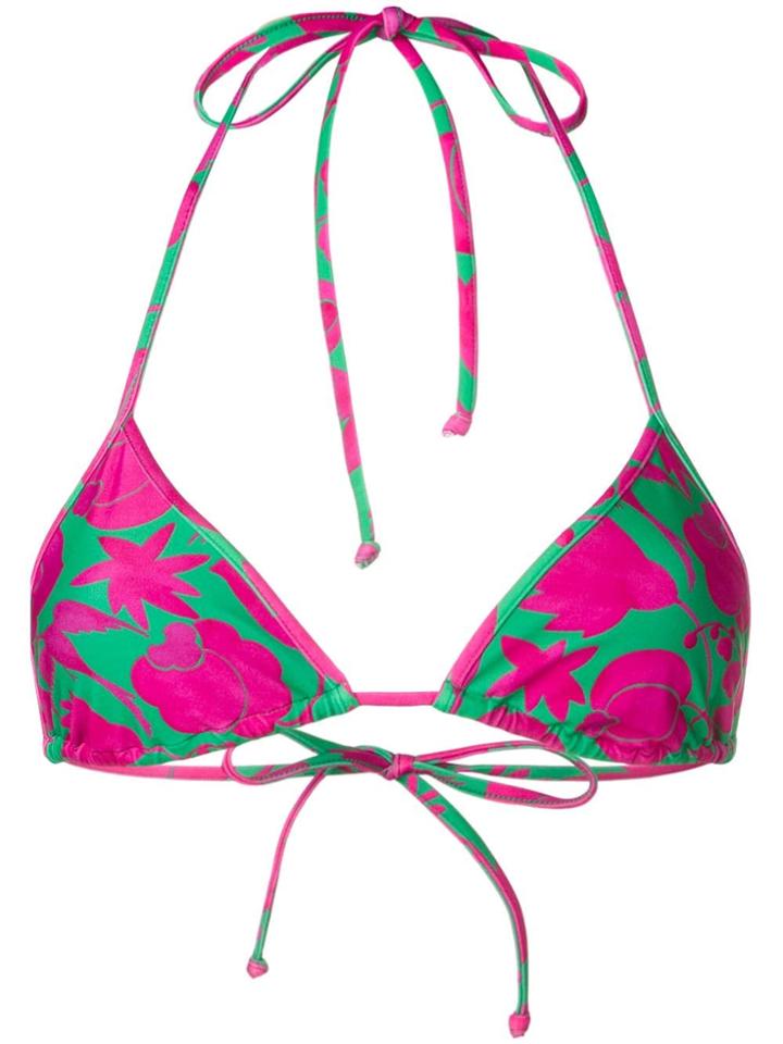 La Doublej Triangle Bikini Top - Green