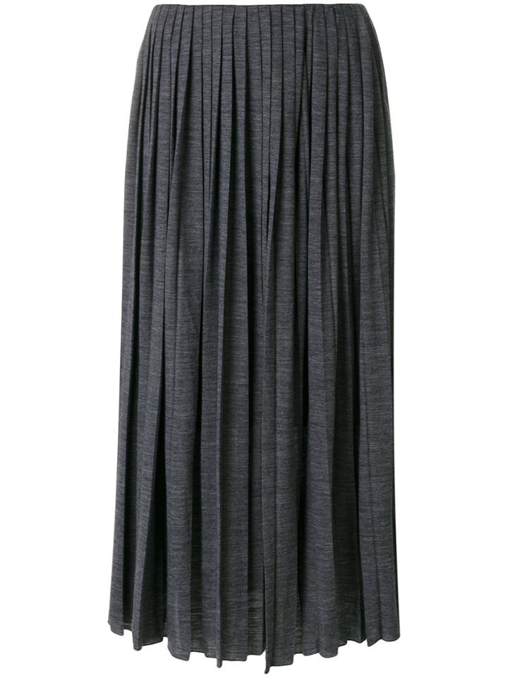 Fabiana Filippi Pleated Midi Skirt - Grey