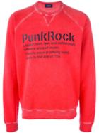 Dsquared2 Punk Rock Sweatshirt, Men's, Size: Medium, Red, Cotton