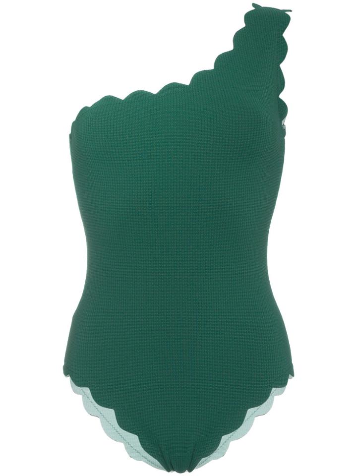 Marysia Santa Barbara Scalloped Maillot - Green