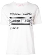 Carolina Herrera Intarsia Logo T-shirt - White