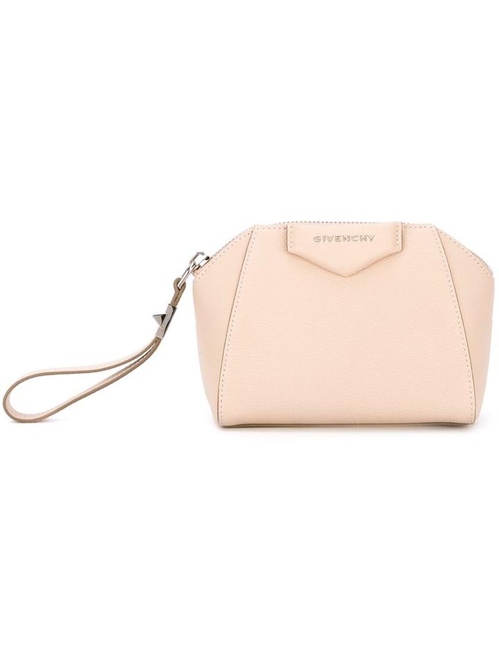 Givenchy - 'antigona' Clutch - Women - Goat Skin - One Size, Women's, Pink/purple, Goat Skin