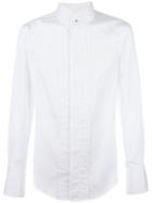 Vivienne Westwood Man Pleated Front Shirt, Men's, Size: 48, White, Cotton