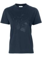 Maison Kitsuné Embroidered Boxy T-shirt - Blue