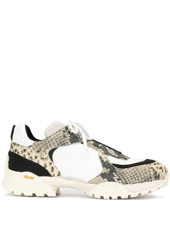 1017 Alyx 9sm Snake Print Effect Sneakers - White