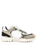 1017 Alyx 9sm Snake Print Effect Sneakers - White