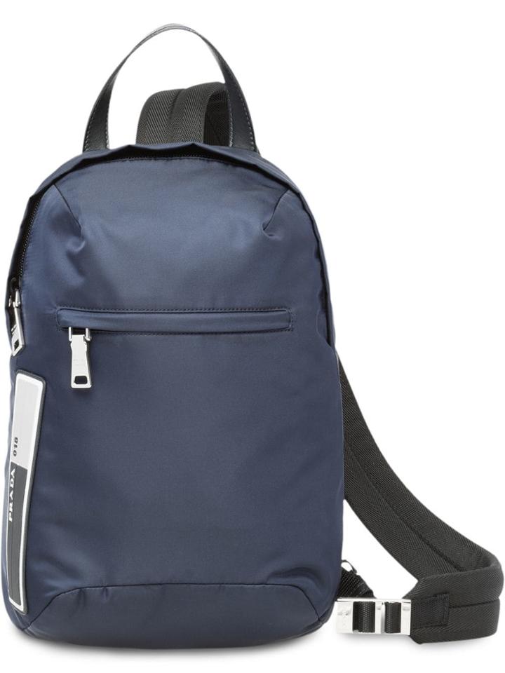Prada Nylon One-shoulder Backpack - Blue