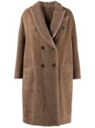 Brunello Cucinelli Double Breasted Coat - Brown