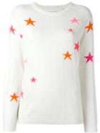 Chinti And Parker 'star' Slouchy Jumper, Women's, Size: Small, White, Cashmere