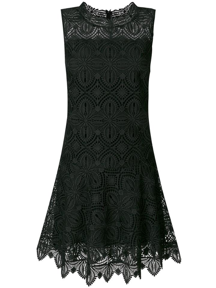 Ermanno Scervino Lace Shift Dress - Black
