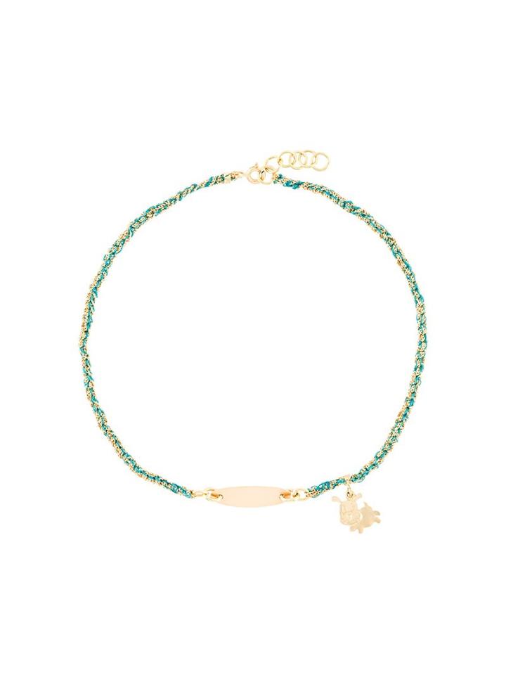 Carolina Bucci Bambini 'arturo' Id Tag Lucky Necklace, Girl's, Metallic