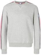 Moncler Gamme Bleu Striped Detail Sweatshirt - Grey