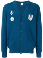 Kent & Curwen Patchwork Cardigan - Blue