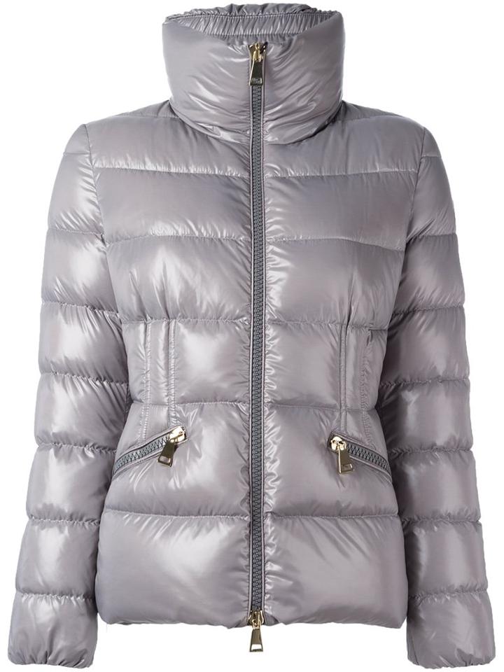Moncler 'daphne' Padded Jacket, Women's, Size: 3, Grey, Polyamide/goose Down/feather Down