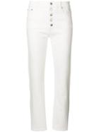 Joseph Exposed Button Jeans - White