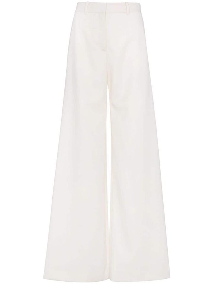 Bella Freud High Waisted Wool Trousers - Neutrals