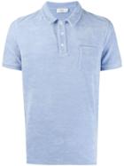 Closed Towelling Polo Shirt - Blue