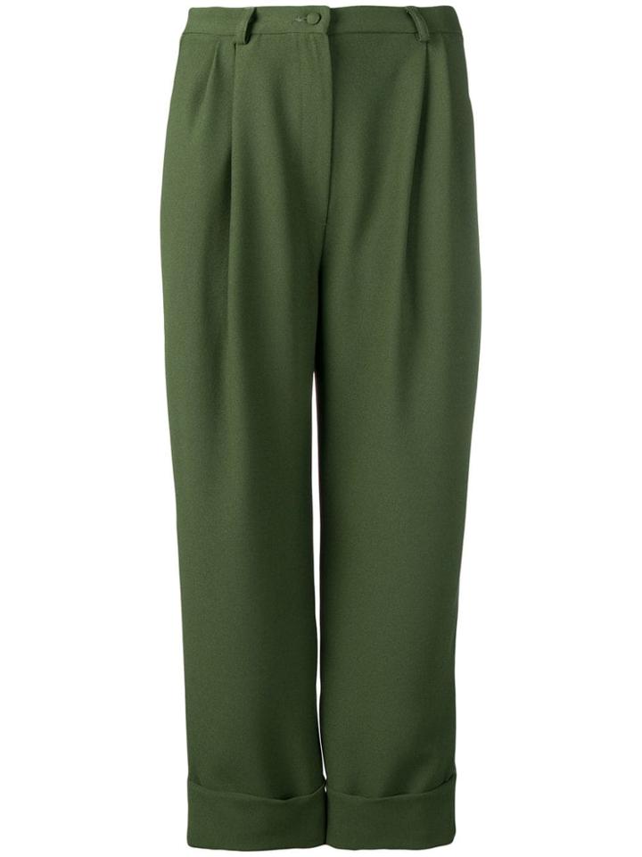 Hebe Studio Boyfriend Trousers - Green