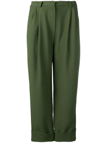 Hebe Studio Boyfriend Trousers - Green