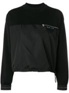 Prada Logo Patch Sweater - Black