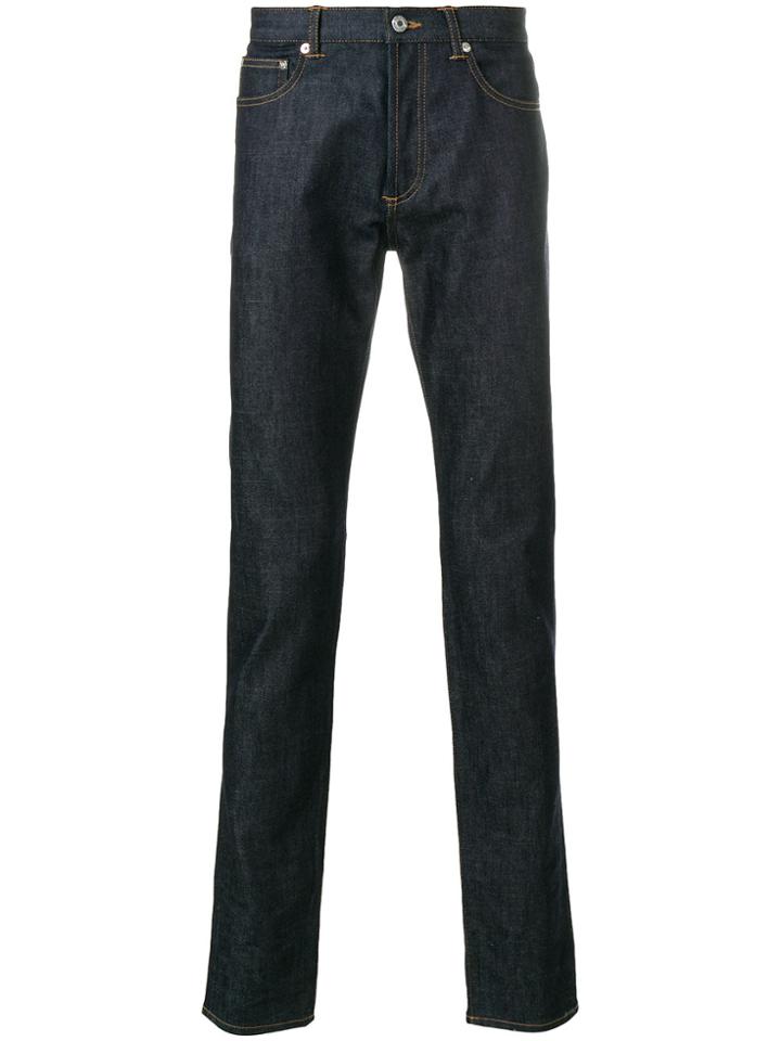 Givenchy Stars Patch Slim Fit Jeans - Blue