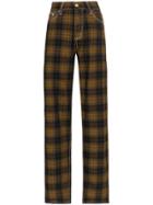 Eytys Benz Check Loose Wool Trousers - Black