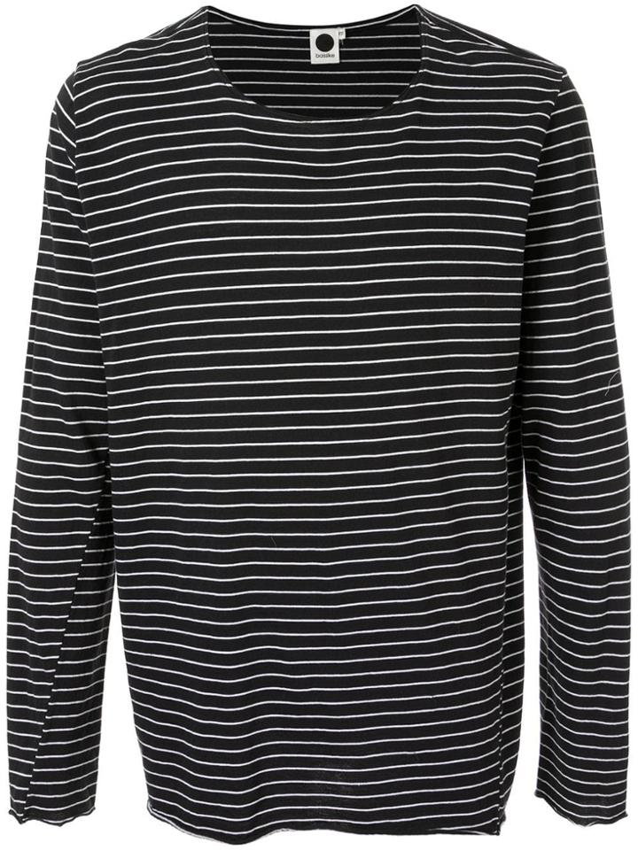 Bassike Striped Long-sleeve Top - Black