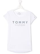 Tommy Hilfiger Junior Teen Printed Logo T-shirt - White